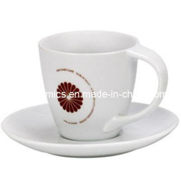 Bend Handle Kaffeetasse und Teller